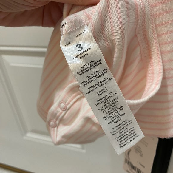 Carter’s Baby 3 Pc Pink Pants Outfit w/Hooded Fleece Zip Up Vest - 3 Mos - Picture 6 of 11